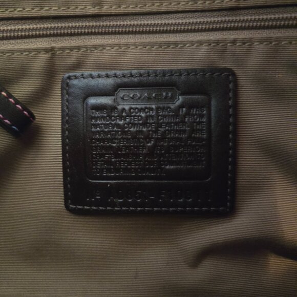 Custom-Colored Tie-Dye Genuine Leather Coach Purse - Picture 8 of 8